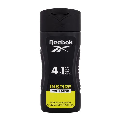 Reebok Inspire Your Mind energizujúci sprchový gél 4 v 1 pre mužov 250 ml