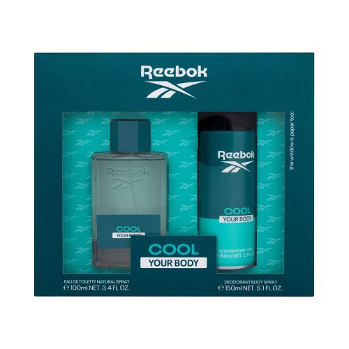 Reebok Cool Your Body darčeková kazeta toaletná voda 100 ml + dezodorant 150 ml pre mužov