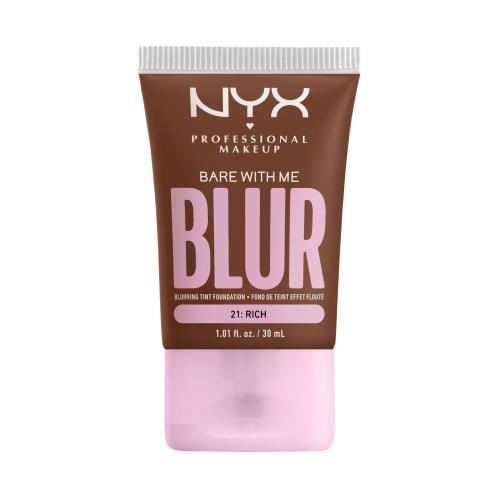 NYX Professional Makeup Bare With Me Blur Tint Foundation 30 ml make-up pre ženy 21 Rich na všetky typy pleti; na normálnu pleť; na dehydratovanu pleť