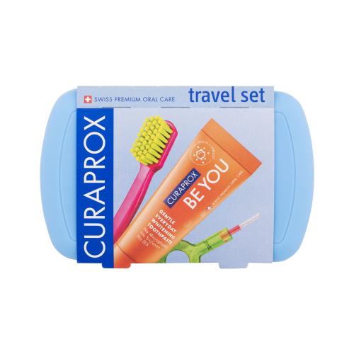 Curaprox Travel Set cestovná sada na zuby, jazyk a ďasná Blue
