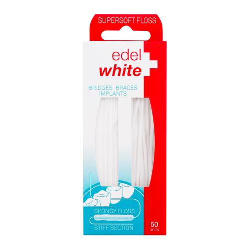Edel+White Supersoft Floss zubná niť zubná niť 50 ks unisex