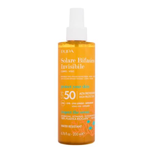 Pupa Invisible Sunscreen Two-Phase SPF50 200 ml opaľovací prípravok na telo unisex