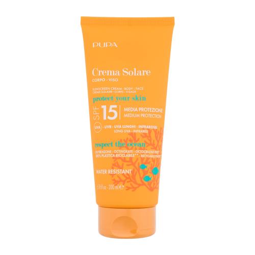 Pupa Sunscreen Cream SPF15 200 ml opaľovací prípravok na telo unisex