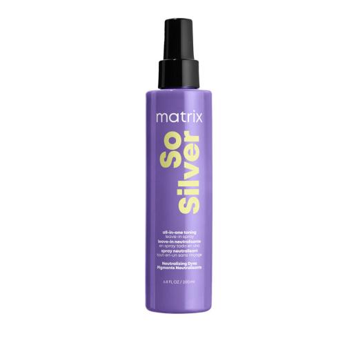 Matrix So Silver All-In-One Toning Leave-In Spray 200 ml bezoplachová starostlivosť pre ženy na blond vlasy
