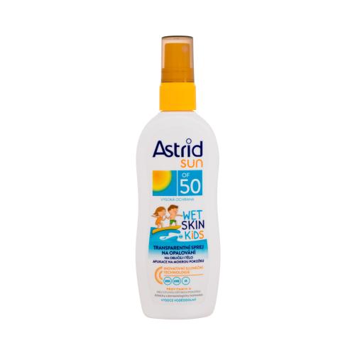 Astrid Detský transparentný sprej na opaľovanie SPF 50 Sun Kids 150 ml