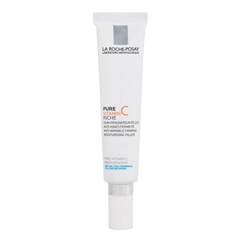 La Roche-Posay Pure Vitamin C Anti-Wrinkle Filler Rich 40 ml denný pleťový krém pre ženy poškodená krabička na zmiešanú pleť