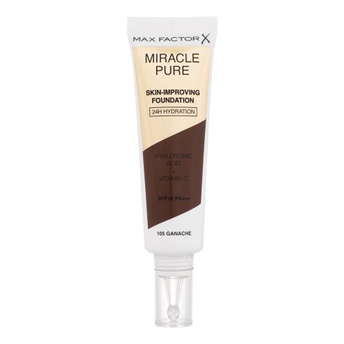 Max Factor Miracle Pure Skin dlhotrvajúci make-up SPF 30 odtieň 105 Ganache 30 ml