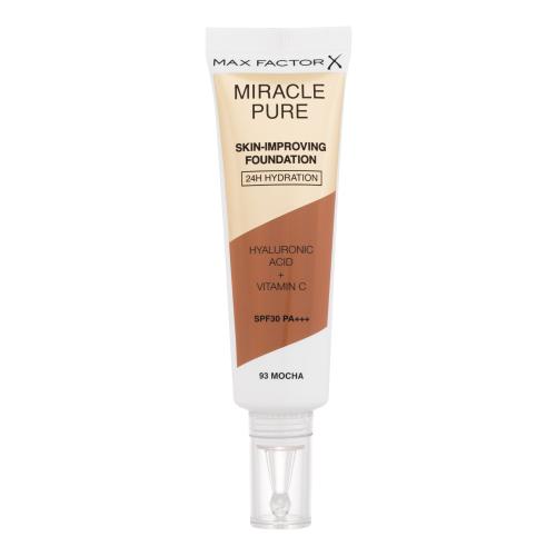 Max Factor Miracle Pure Skin dlhotrvajúci make-up SPF 30 odtieň 93 Mocha 30 ml