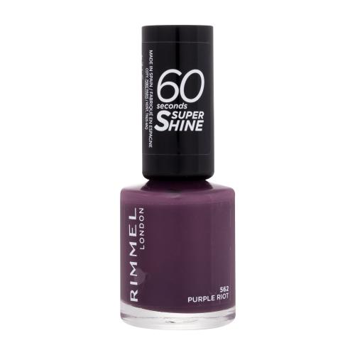Rimmel 60 Seconds Super Shine lak na nechty odtieň 562 Purple Riot 8 ml
