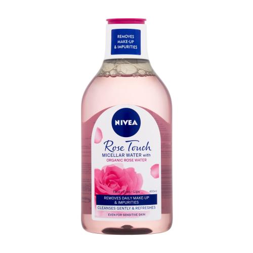 Nivea Rose Touch Micellar Water With Organic Rose Water 400 ml micelárna voda pre ženy na veľmi suchú pleť