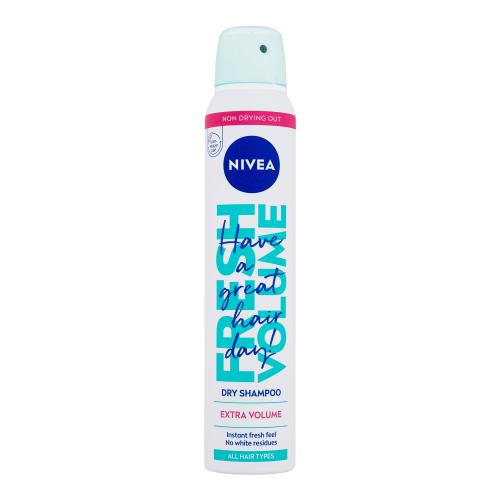 Nivea Fresh Volume 200 ml suchý šampón pre ženy na všetky typy vlasov; na mastné vlasy