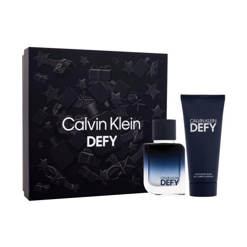 Calvin Klein Defy darčeková kazeta parfumovaná voda 50 ml + sprchovací gél 100 ml pre mužov