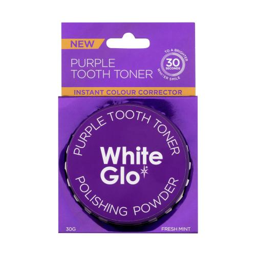 White Glo Purple Tooth Toner Polishing Powder 30 g bielenie zubov unisex