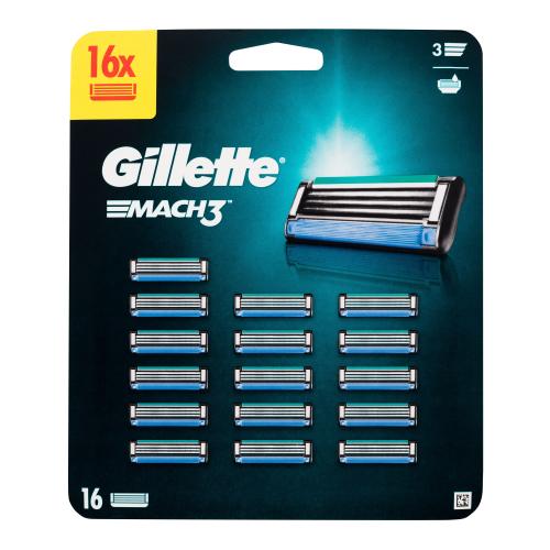 Gillette Mach3 náhradné žiletky 16 ks