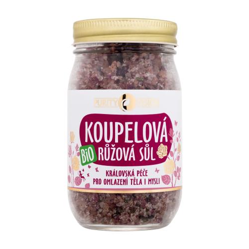 Purity Vision Rose Bio Bath Salt 400 g kúpeľová soľ unisex