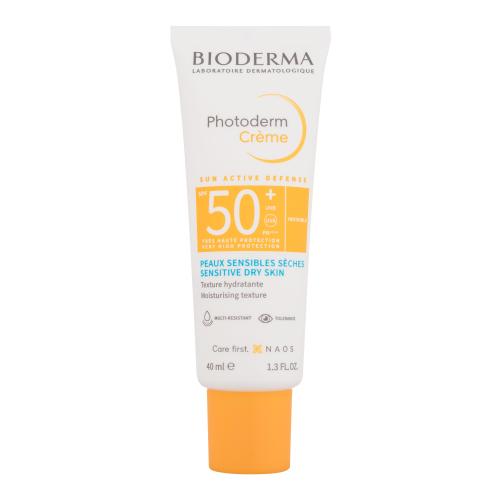 Bioderma Ochranný krém na opaľovanie pre citlivú a suchú pleť SPF 50+ Photoderm Creme (Cream) 40 ml