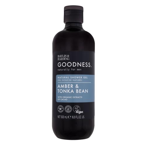 Baylis & Harding Goodness Men Amber & Tonka Bean Shower Gel 500 ml sprchovací gél pre mužov