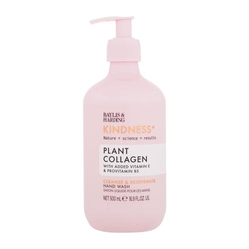 Baylis & Harding Kindness+ Plant Collagen Ošetrujúce tekuté mydlo na ruky vône Coconut Milk & Rose Water 500 ml