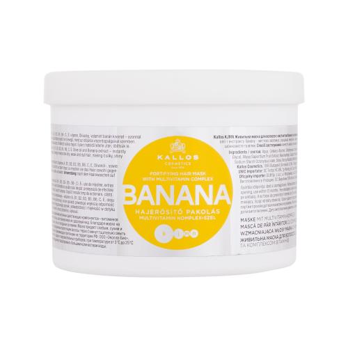 Kallos Cosmetics Banana 500 ml maska na vlasy pre ženy na poškodené vlasy; na šedivé vlasy