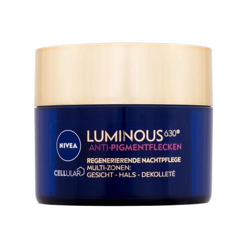 Nivea Cellular Luminous 630 Antispot Night Complexion Repair 50 ml nočný pleťový krém poškodená krabička výživa a regenerácia pleti