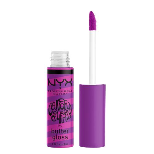 NYX Professional Makeup Butter Gloss Candy Swirl 8 ml lesk na pery pre ženy 03 Snow Cone