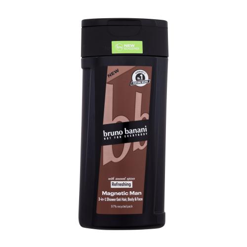 Bruno Banani Magnetic Man parfumovaný sprchovací gél 3v1 pre mužov 250 ml
