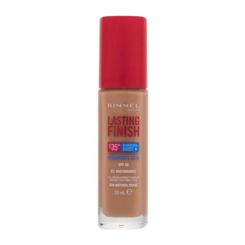 Rimmel Lasting Finish 35H Hydration Boost hydratačný make-up SPF 20 odtieň 400 Natural Beige 30 ml