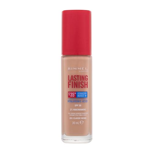 Rimmel Lasting Finish 35H Hydration Boost hydratačný make-up SPF 20 odtieň 201 Classic Beige 30 ml