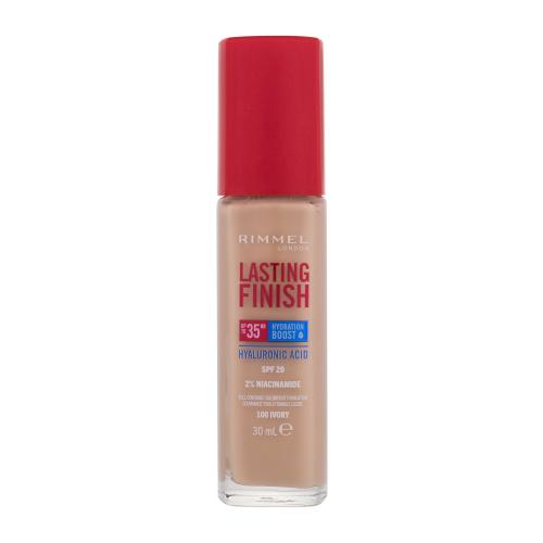 Rimmel Lasting Finish 35H Hydration Boost hydratačný make-up SPF 20 odtieň 100 Ivory 30 ml