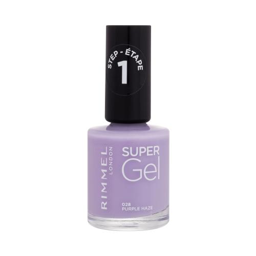 Rimmel Super Gel gélový lak na nechty bez použitia UV/LED lampy odtieň 028 Purple Haze 12 ml