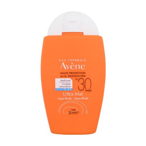 Avene Sun Ultra-Mat Aqua Fluid SPF30 50 ml opaľovací prípravok na tvár unisex poškodená krabička na všetky typy pleti; na mastnú pleť