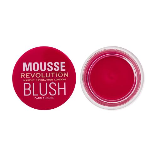 Makeup Revolution London Mousse Blush 6 g lícenka pre ženy Juicy Fuchsia Pink