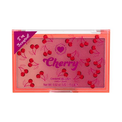 I Heart Revolution Ombre duo lícenka odtieň Cherry 15 g