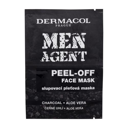Dermacol Men Agent Peel-Off Face Mask pleťová maska pleťová maska 2 x 7,5 ml pre mužov na problematickú pleť s akné