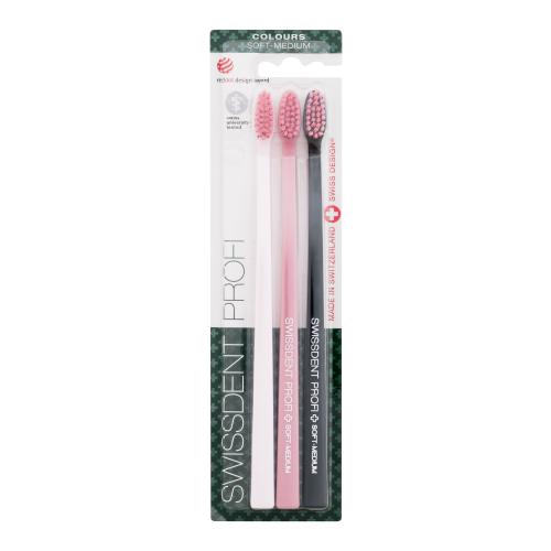 Swissdent Profi Trio zubné kefky soft 3 ks
