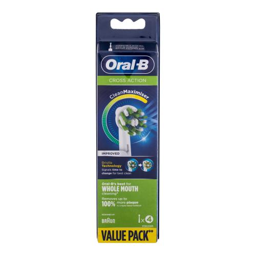 Oral B Cross Action CleanMaximiser náhradné hlavice na zubnú kefku 4 ks