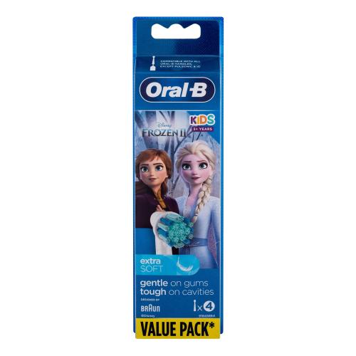 Oral B Kids 3+ Frozen náhradné hlavice na zubnú kefku extra soft pre deti 4 ks