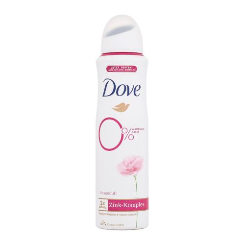 Dove 0% ALU Rose 48h 150 ml dezodorant pre ženy deospray