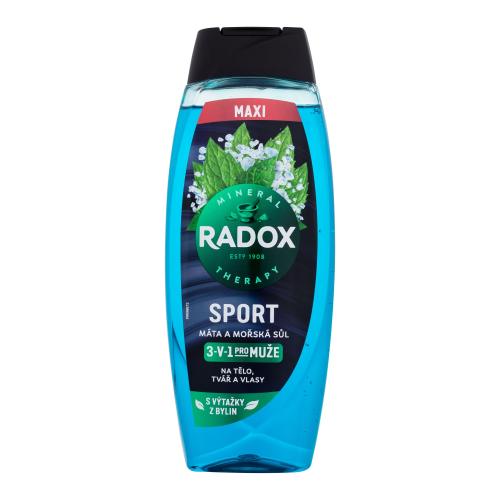 Radox Sport Mint And Sea Salt 3-in-1 Shower Gel 450 ml sprchovací gél pre mužov