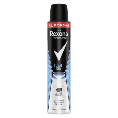 Rexona Men Cobalt Dry antiperspirant v spreji pre mužov XL Cobalt Dry 200 ml