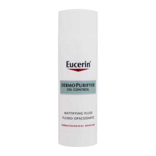 Eucerin DermoPurifyer Oil Control Mattifying Fluid 50 ml denný pleťový krém pre ženy na mastnú pleť; na problematickú pleť s akné