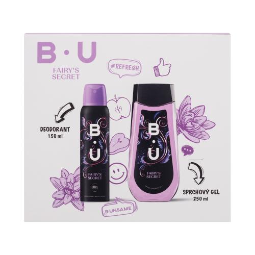 B.U. Fairy´s Secret darčeková kazeta dezodorant 150 ml + sprchovací gél 250 ml pre ženy deospray