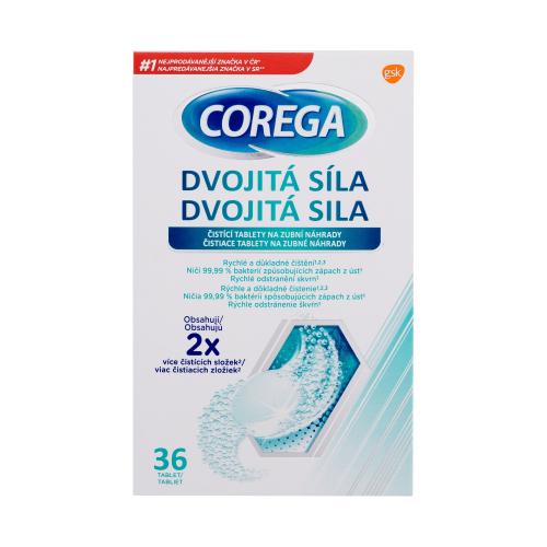 Corega Tabs Double Strength čistiace tablety a roztoky 30 ks čistiacich tabliet unisex