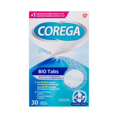 Corega Tabs Bio čistiace tablety a roztoky 30 ks čistiacich tabliet unisex