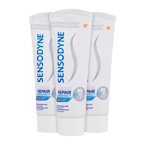 Sensodyne Repair & Protect Whitening bieliaca zubná pasta pre citlivé zuby 3x75 ml