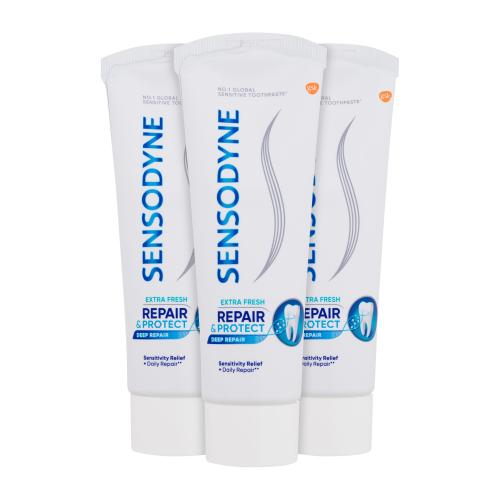Sensodyne Repair & Protect Extra Fresh Trio zubná pasta zubná pasta 3 x 75 ml unisex