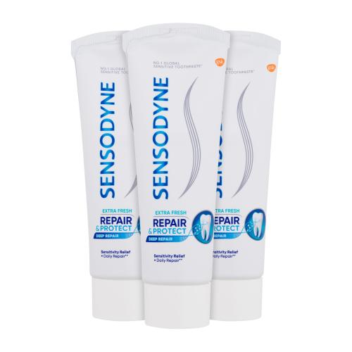 Sensodyne Repair & Protect Extra Fresh zubná pasta na ochranu zubov a ďasien 3x75 ml