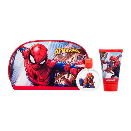 Marvel Spiderman Set darčeková kazeta toaletná voda 50 ml + sprchovací gél 100 ml + kozmetická taštička pre deti