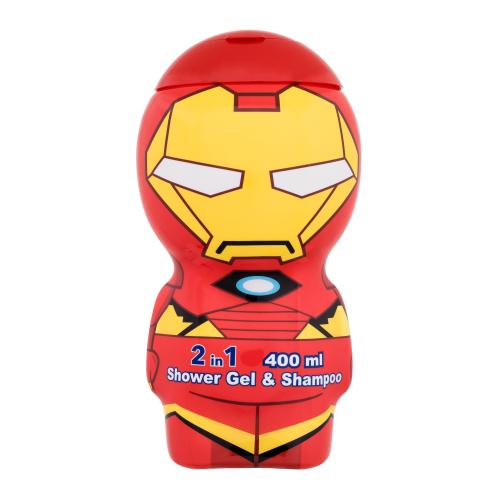 Marvel Avengers Iron Man 2in1 Shower Gel & Shampoo 2D 400 ml sprchovací gél pre deti