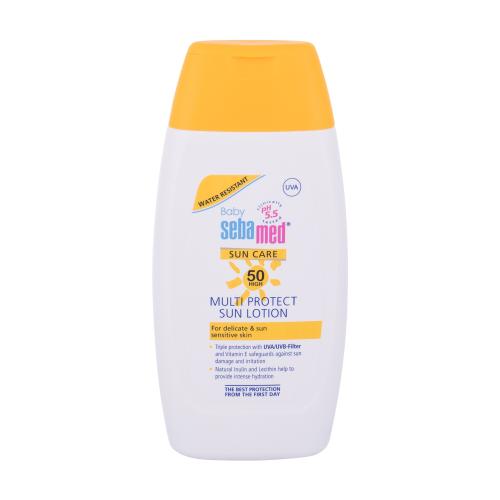 SebaMed Baby Sun Care Multi Protect Sun Lotion SPF50 200 ml opaľovací prípravok na telo pre deti poškodená krabička